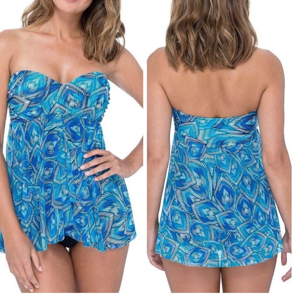 NEW Gottex Birds of a Feather Flyaway Swimsuit Size 6